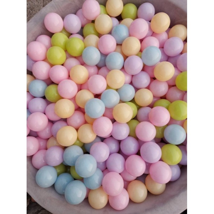 ◎貝比彩球工場◎台灣製~7公分加厚款~新粉嫩多多馬卡龍色~彩色塑膠球~海洋球/波波球~遊戲彩色球~兒童球池球~-細節圖2