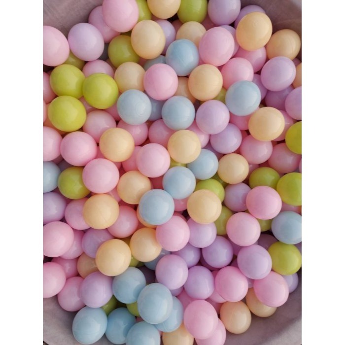 ◎貝比彩球工場◎台灣製~7公分加厚款~新粉嫩多多馬卡龍色~彩色塑膠球~海洋球/波波球~遊戲彩色球~兒童球池球~-細節圖3