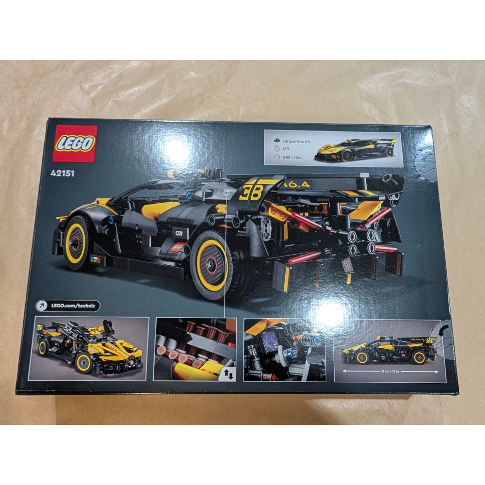 LEGO 樂高 科技系列 42151 Bugatti Bolide (布加迪 跑車模型) 全新現貨-細節圖3