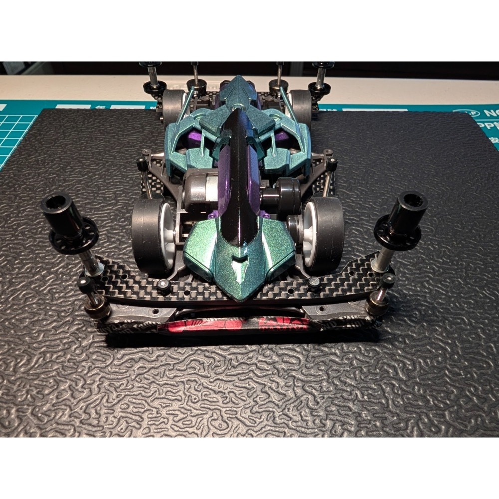 全新成車 綠黑紫 田宮 四驅車 TAMIYA FMA 18714 絕地戰車 BMAX 鎖車 軌道車 噴漆塗裝-細節圖5