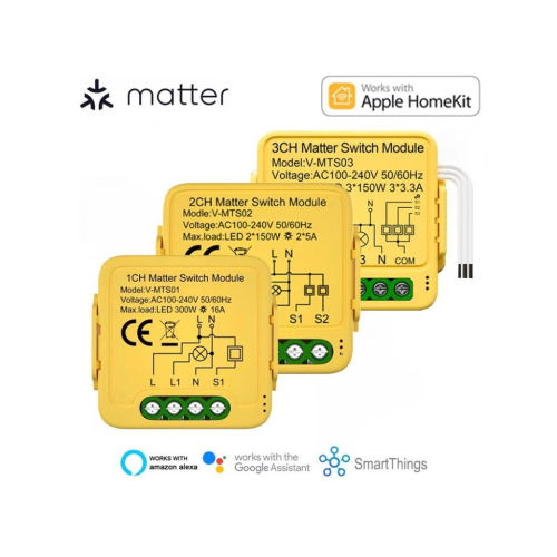 Matter通斷器模組 相容於Homekit/Google/smartThings/亞馬遜