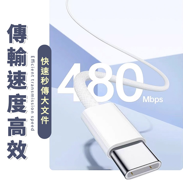 Mr.OC 橘貓先生 編織快充電線 Type-C to Type-C 60W 適用iPhone 17/16/15 安卓-細節圖9