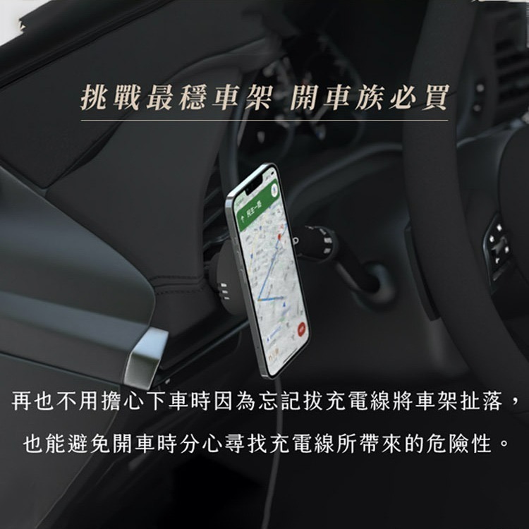 Allite CF1 多功能車用手機架 MagSafe磁吸 充電手機架 無線充電/磁吸支架/舒心擴香-細節圖3