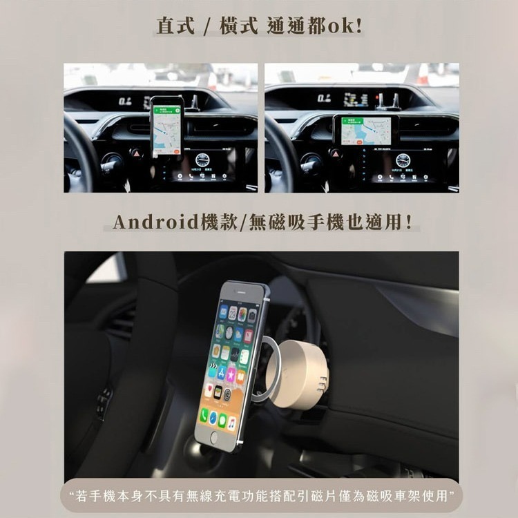 Allite CF1 多功能車用手機架 MagSafe磁吸 充電手機架 無線充電/磁吸支架/舒心擴香-細節圖6