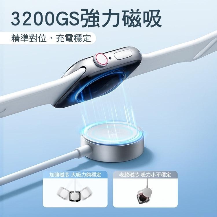 JOYROOM  三合一 USB-A to 平果手錶充電線 安卓充電線 1.2M 一分三充電線 一拖三 二合一-細節圖6