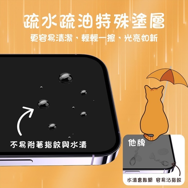 Mr.OC 橘貓先生 三強全膠滿版亮面玻璃保護貼 適用 iPhone 17/16/15/14 Pro Max-細節圖6