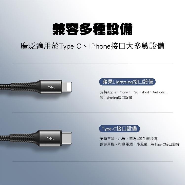 JOYROOM 機樂堂 S-01530G10 一分三充電線 短線 適用於安卓 平果 充電-細節圖4