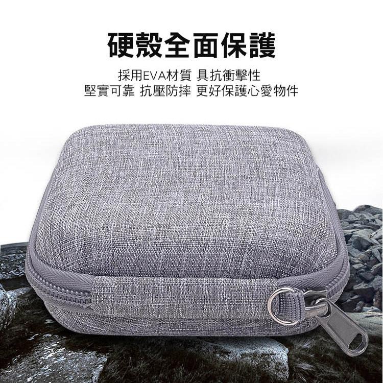 SHOWHAN 迷你方形多功能收納包 耳機 配件 Mac充電頭收納 充電頭 電源 收納包 收納包 防撞包 硬殼 線材-細節圖4