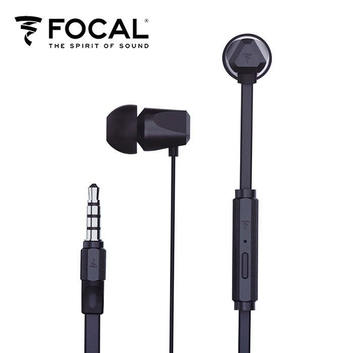 法國 FOCAL 勁浪  入耳式 3.5mm金屬線控耳機 (黑色) 重低音 立體聲-細節圖2
