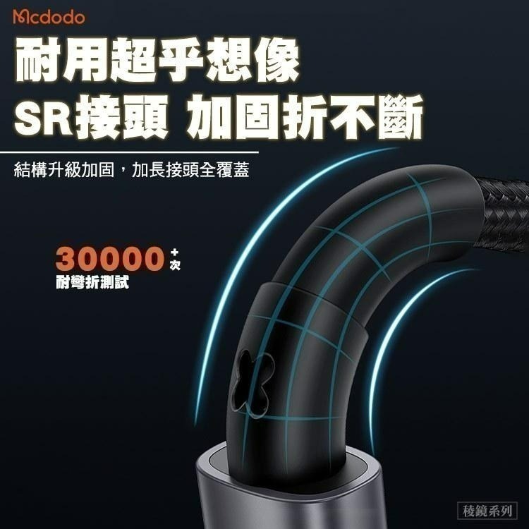 Mcdodo 麥多多 稜鏡系列充電線 適用平果15 Type-C PD快充線 iphone手機平板可用 編織傳輸線-細節圖5