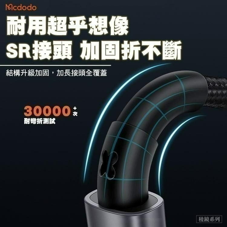 Mcdodo 麥多多 稜鏡系列充電線 適用平果15 Type-C PD快充線 iphone手機平板可用 編織傳輸線-細節圖5