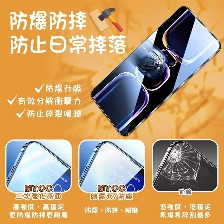 Mr.OC 橘貓先生 25°防窺滿版防塵網保護貼 適用 iPhone 17/16/15/14 Pro Max-細節圖9