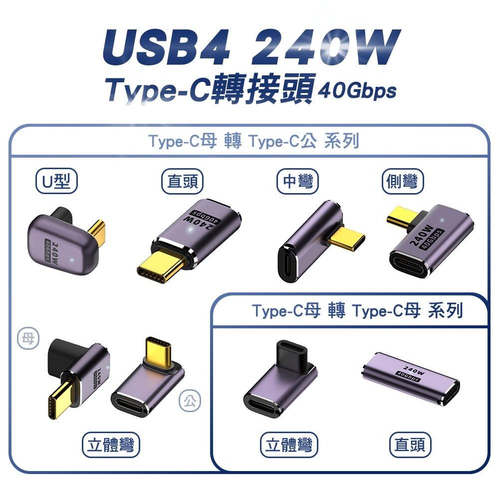 【SHOWHAN】USB4 40GBps Type-C C公轉C母 轉接頭 母對母 公轉母 適用 手機轉接 mac 筆電-細節圖2