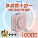 送硬殼包 PHILIPS 飛利浦 10000mAh多功能十合一螢幕顯示行動電源 萬用充 附贈萬國轉接頭-規格圖11