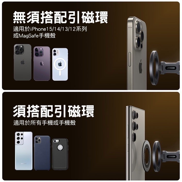 JOYROOM JR-ZS403 金屬摺疊磁吸車用支架-細節圖8