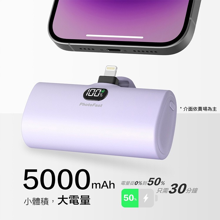 PhotoFast LIGHTING POWER PD快充口袋行動電源-Type-C頭-細節圖3