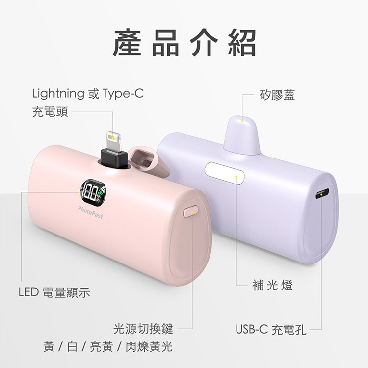 PhotoFast LIGHTING POWER PD快充口袋行動電源-Type-C頭-細節圖8