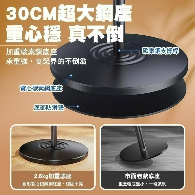 SHOWHAN 現貨 多功能碳素鋼懸臂直播支架 懶人支架 可折疊支架 直播神器 手機平板支架 平板支架 自拍支架-細節圖5