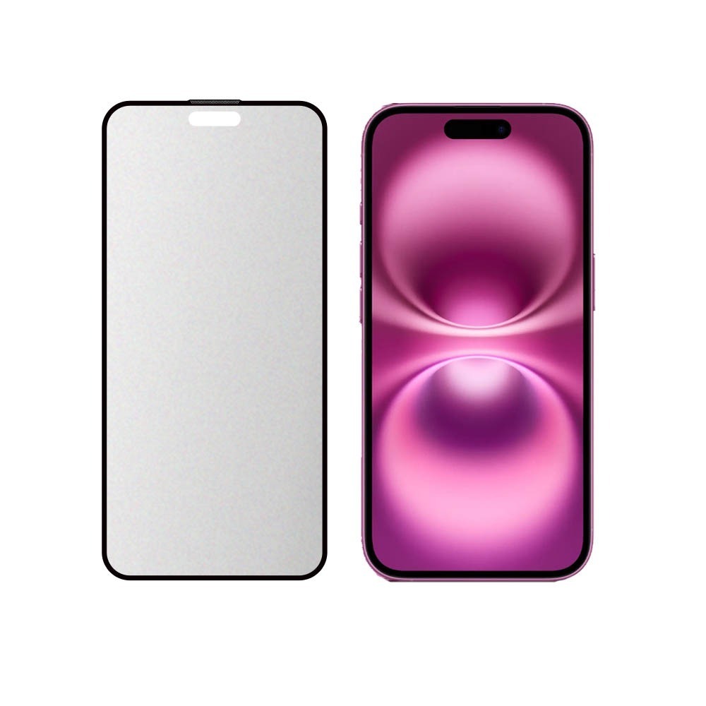 【SHOWHAN】iPhone16 全系列細霧面全膠滿版玻璃保護貼-黑-規格圖10