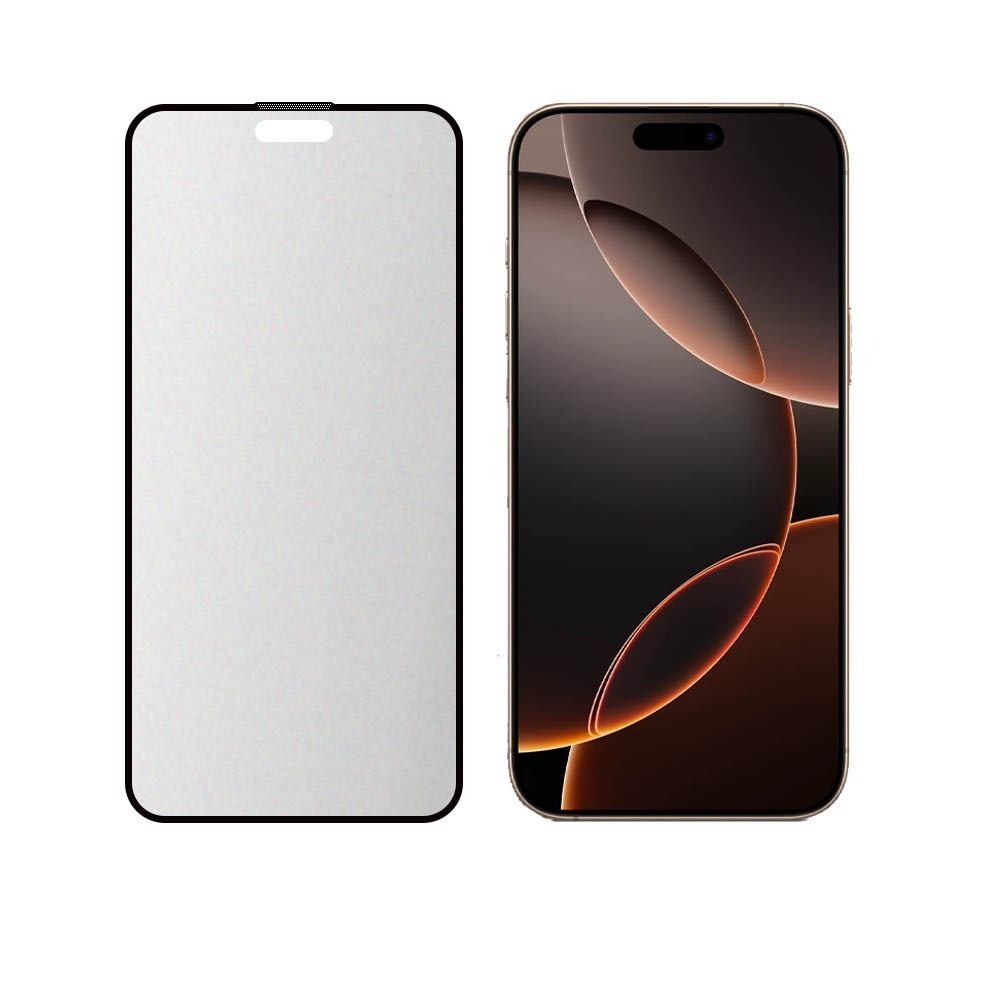 【SHOWHAN】iPhone16 全系列細霧面全膠滿版玻璃保護貼-黑-規格圖10