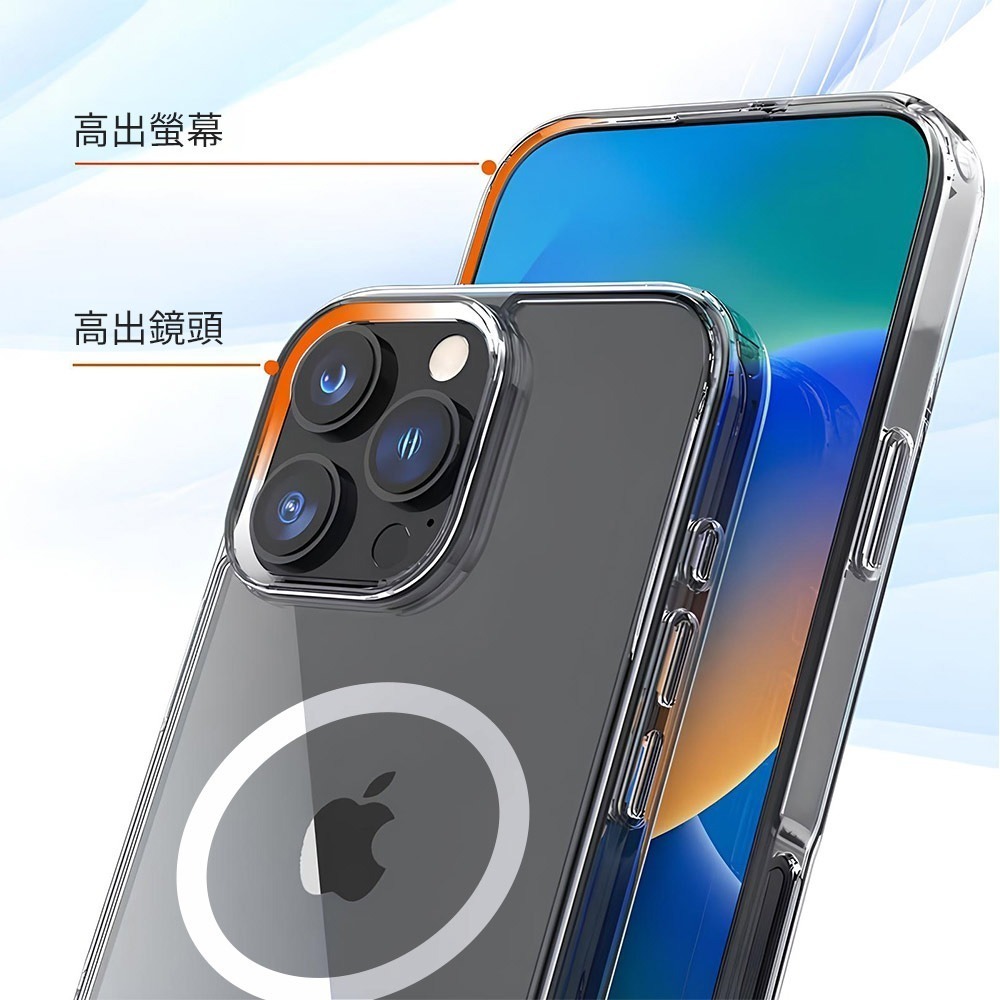 【SHOWHAN】iPhone 17/16全系列 四角強化TPU矽膠+PC背板氣囊防摔空壓殼-磁吸款-細節圖7