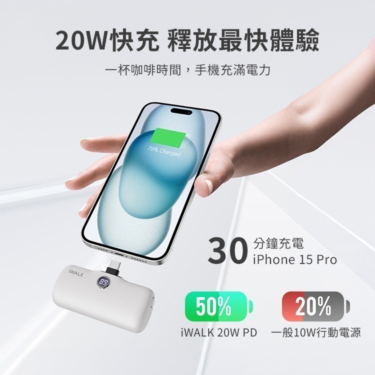 iWALK PRO 閃充直插式行動電源 支架款 新上市-細節圖7