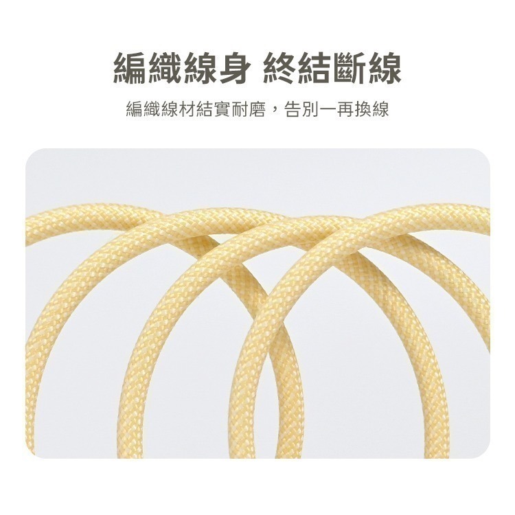 【7-ELEVEN 門市團購】馬卡龍 四合一 PD編織快充線 60W充電線-細節圖6