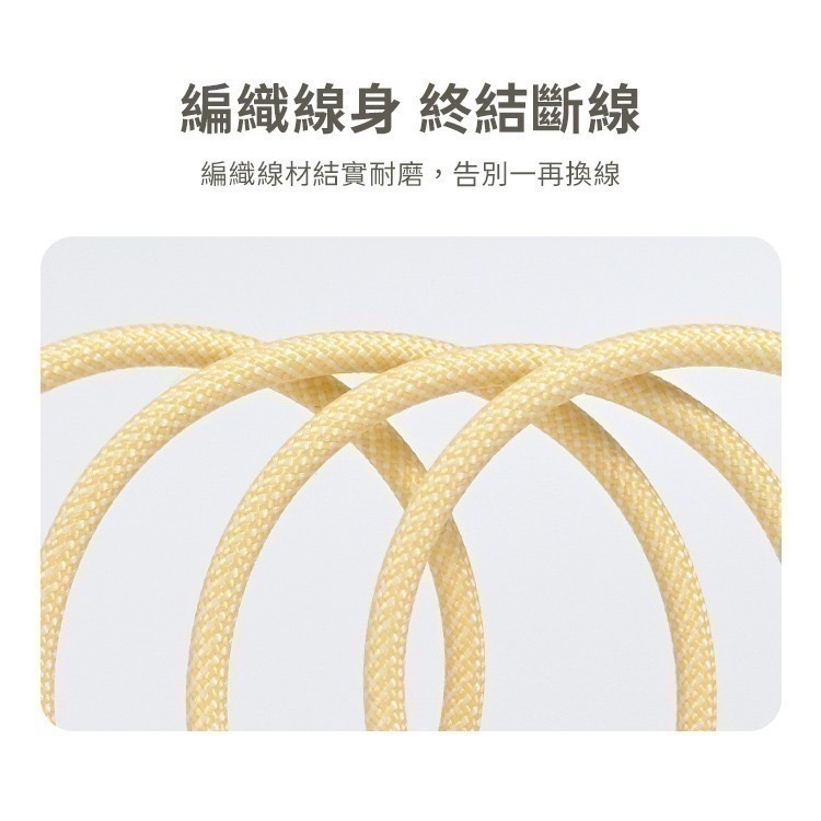 【限時購】馬卡龍 四合一 PD編織快充線 60W充電線-細節圖6