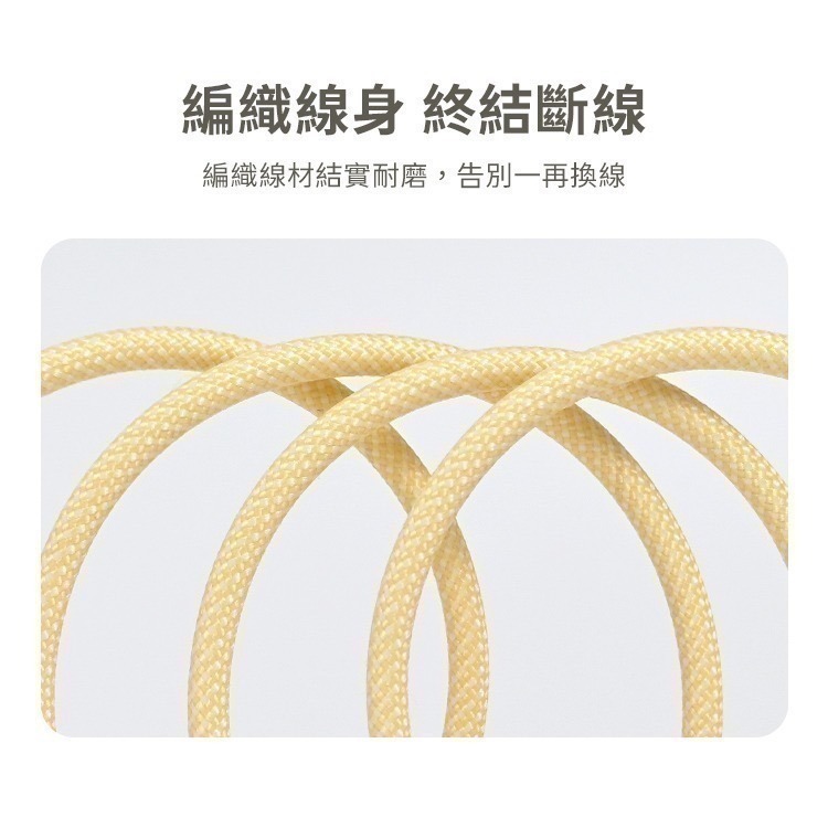 【限時購】馬卡龍 四合一 PD編織快充線 60W充電線-細節圖6