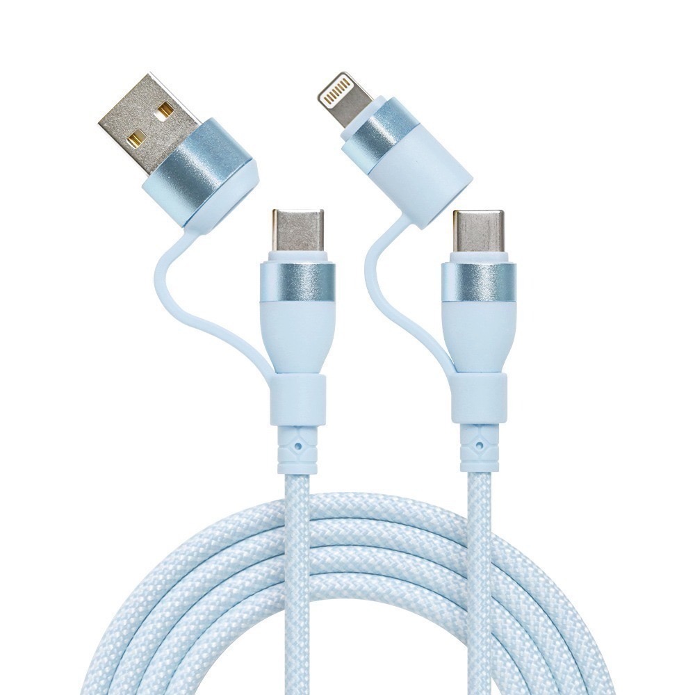 【7-ELEVEN 門市團購】馬卡龍 四合一 PD編織快充線 60W充電線-規格圖10