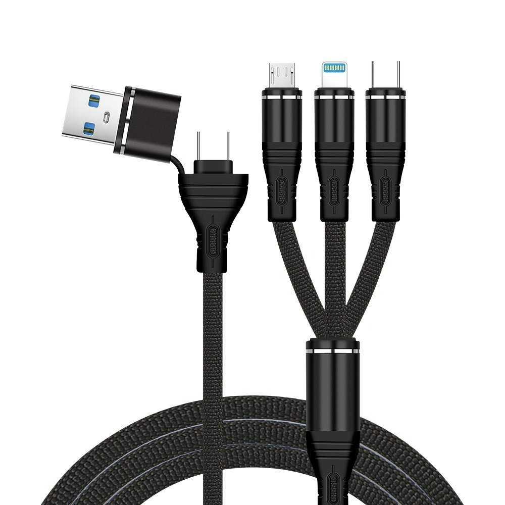SHOWHAN 新款 PD 100W二拖三編織快充充電線1.2m-規格圖6