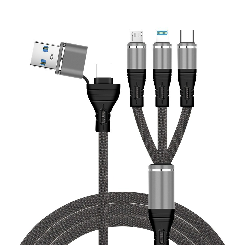 SHOWHAN 新款 PD 100W二拖三編織快充充電線1.2m-規格圖6
