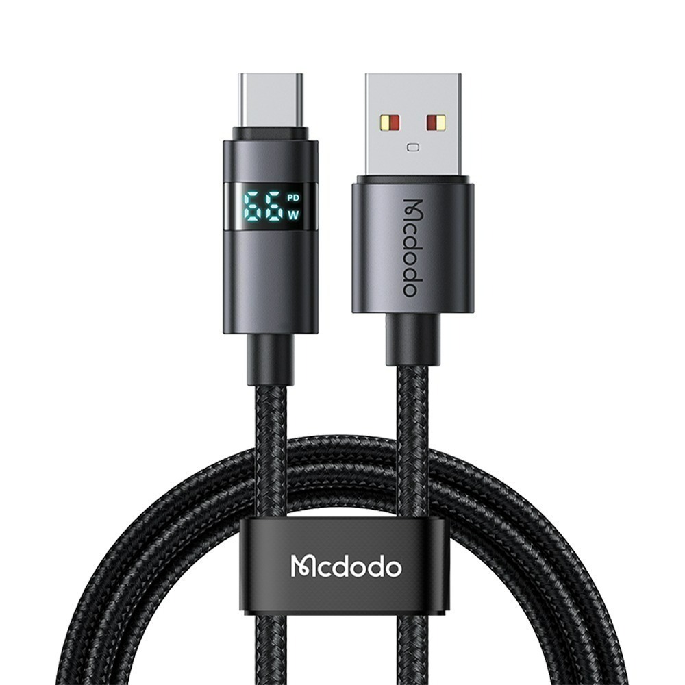 麥多多 橫屏系列功率數顯 3A USB-A to Lightning 快充線1.2m-黑 雙Type-C 100W-規格圖11