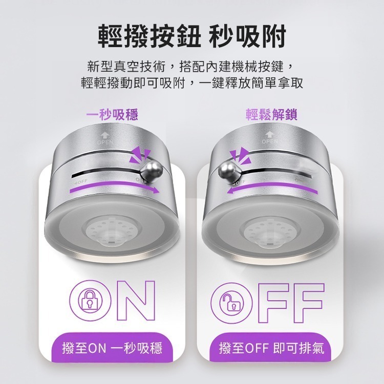 【限時購】SHOWHAN 全新升級360度折疊 吸盤磁吸車載支架手機支架A3-細節圖9