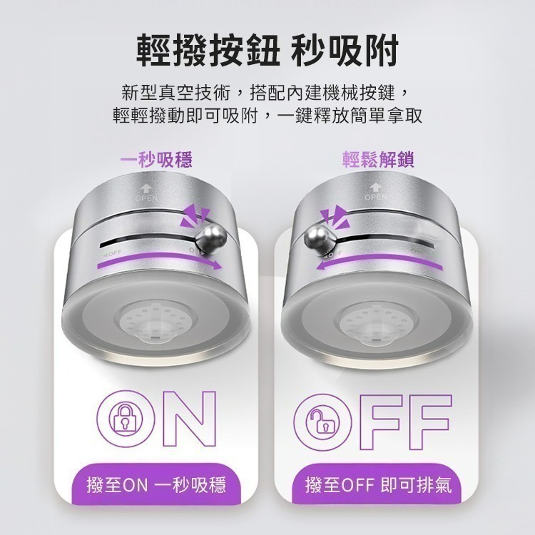【限時購】SHOWHAN 全新升級360度折疊 吸盤磁吸車載支架手機支架A3-細節圖9