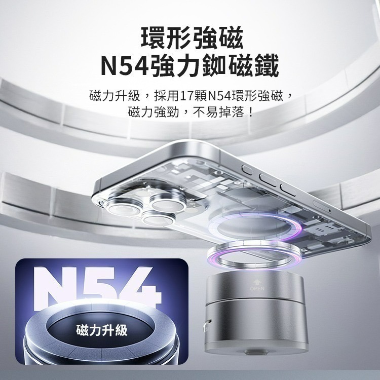 【限時購】SHOWHAN 全新升級360度折疊 吸盤磁吸車載支架手機支架A3-細節圖6