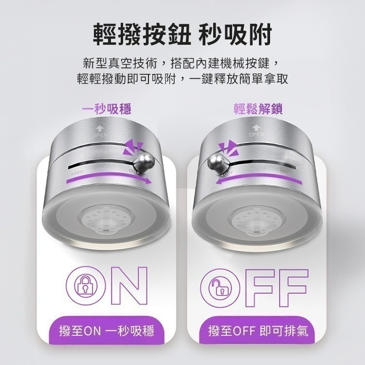 【限時購】SHOWHAN 全新升級360度折疊 吸盤磁吸車載支架手機支架A3-細節圖9