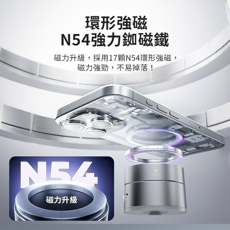 【限時購】SHOWHAN 全新升級360度折疊 吸盤磁吸車載支架手機支架A3-細節圖6