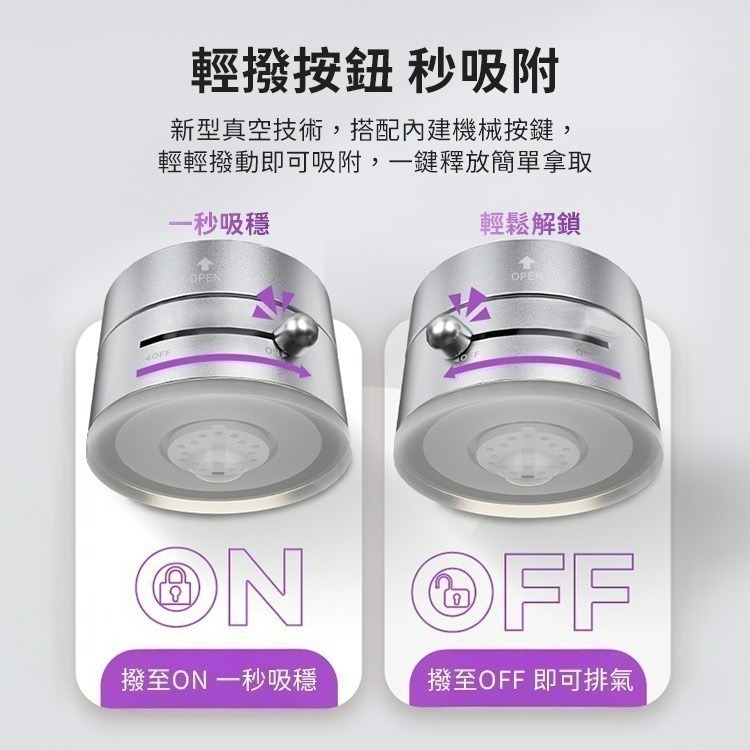 【限時購】SHOWHAN 全新升級360度折疊 吸盤磁吸車載支架手機支架A3-細節圖9
