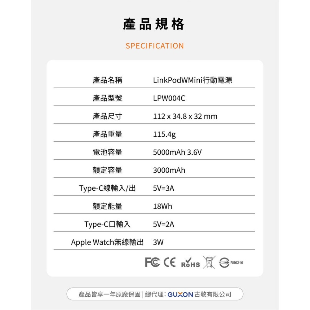 iWALK Watch Mini 手錶二合一行動電源 無線充電 Apple Watch  支架行動充-細節圖2