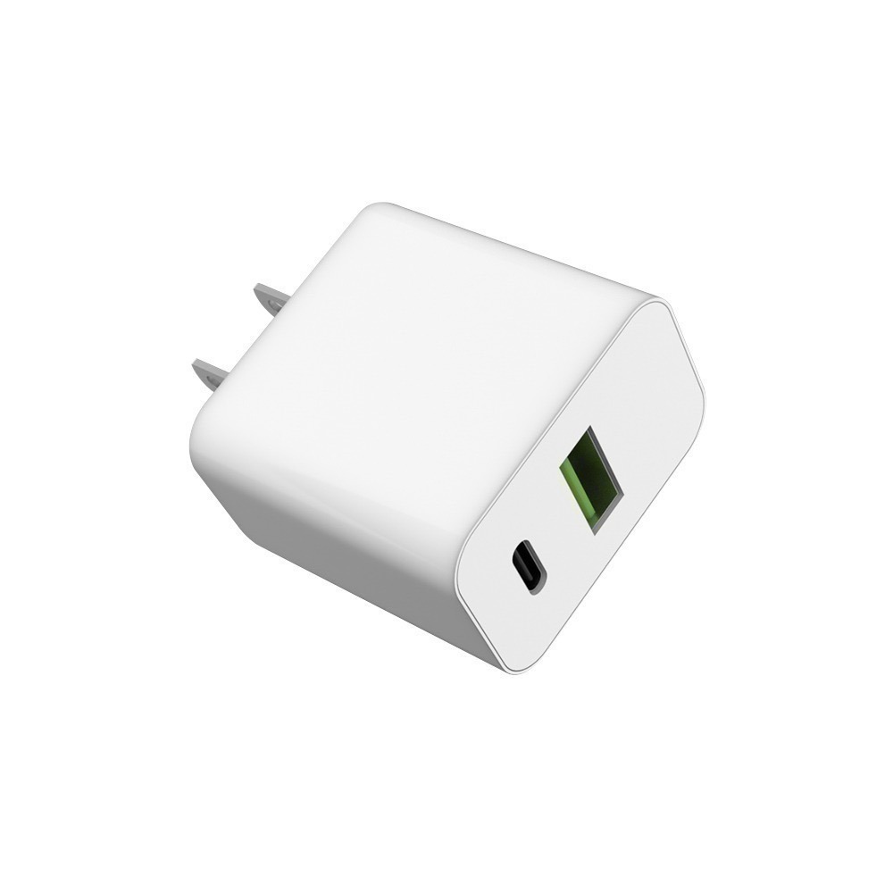 【限時購】20W 雙孔快充充電器+ Type-C to Type-C 60W PD快充編織線1M-細節圖3