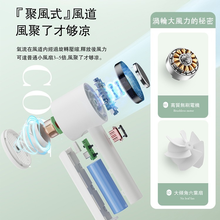 2025新款 BSMI認證 622 三檔風速 冷敷手持桌面可立風扇-細節圖6