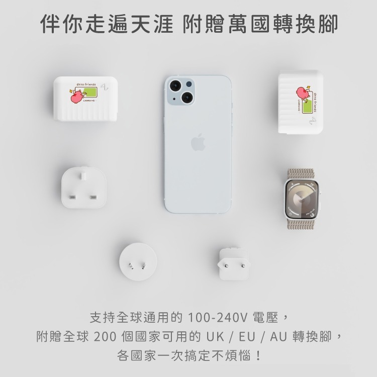 Allite A1 PRO 70W 三孔氮化鎵快充充電器｜dtto friends 聯名款-細節圖9