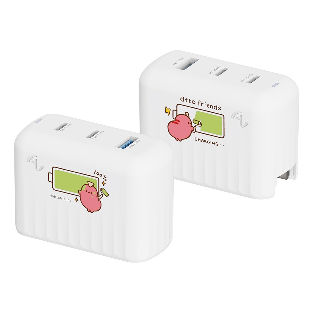 Allite A1 PRO 70W 三孔氮化鎵快充充電器｜dtto friends 聯名款-規格圖11