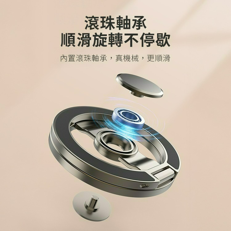 SHOWHAN 指尖陀螺多功能全金屬磁吸手機支架S13 手機架 磁吸支架 台灣現貨 隔日店到店-細節圖4