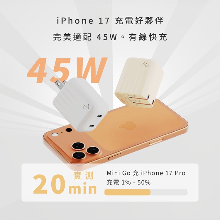 Allite Mini Go 45W 2C 氮化鎵雙孔快充頭 充電器-細節圖4