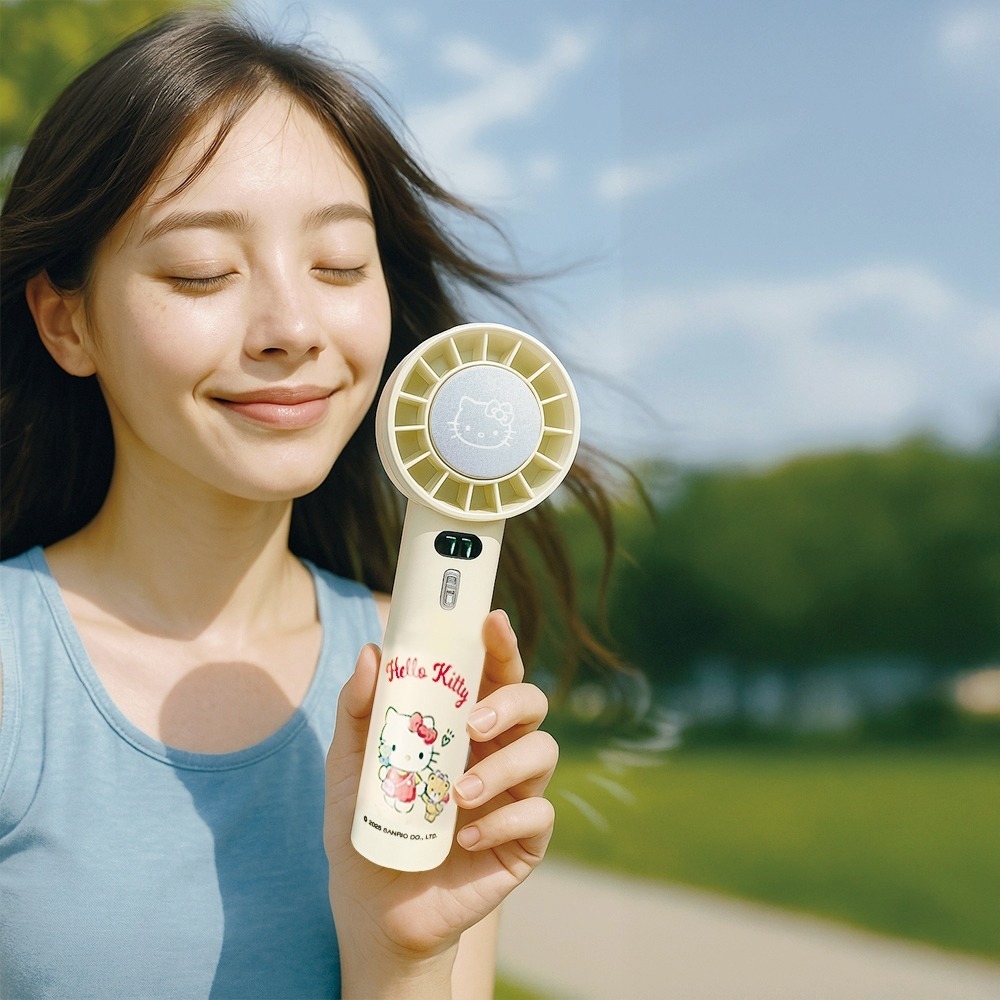 正版授權 Kitty 手持冷敷風扇 100檔手持風扇 製冷風扇 隨身風扇 小風扇 手持風扇 小電扇 冰敷小風扇 冰風扇-規格圖9