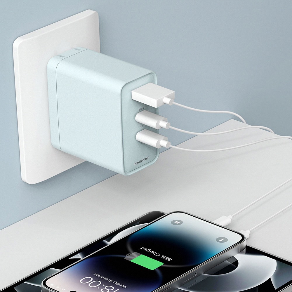 PhotoFast A1 65W 氮化鎵 三孔充電器 2C1A 快充充電器/旅充-細節圖9