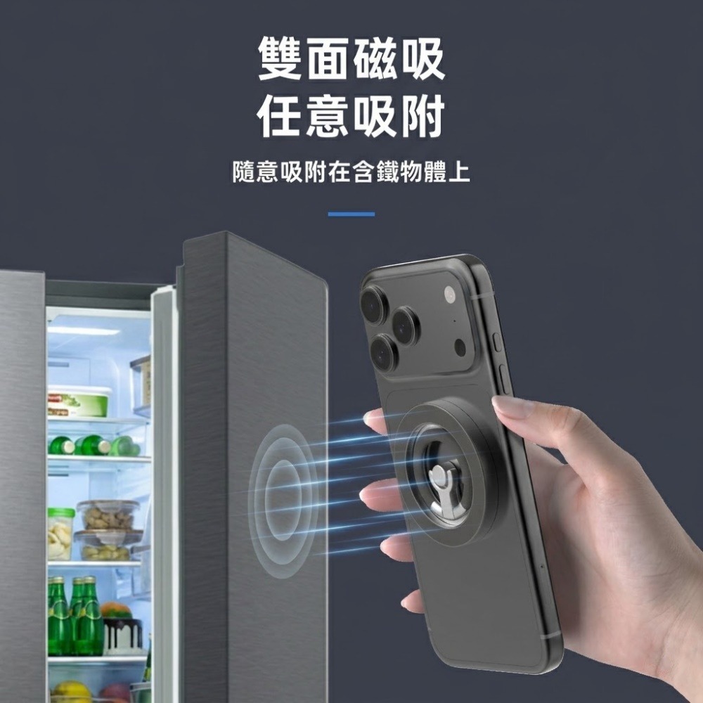 SHOWHAN 嘀嗒機械磁吸指環支架｜360°旋轉 MagSafe強磁吸-細節圖8
