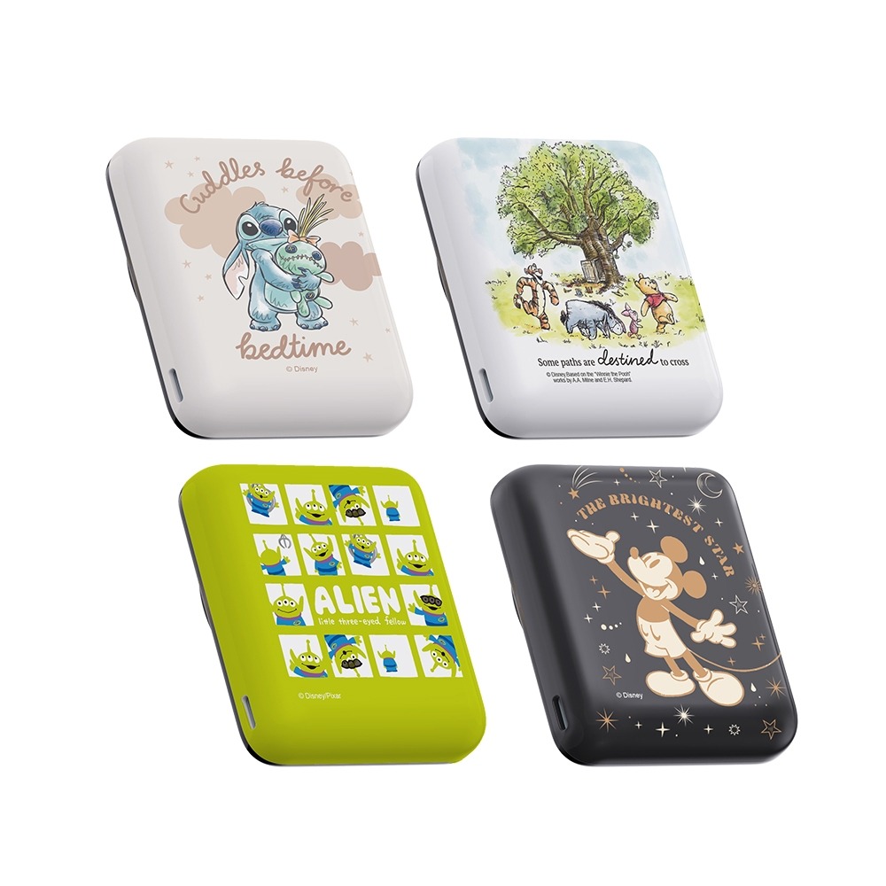 迪士尼 正版授權 晶磁系列 磁吸無線充行動電源 5000/10000mAh 史迪奇 三眼怪 米奇 維尼-規格圖11